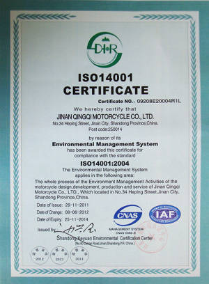 iso14001证书-英文
